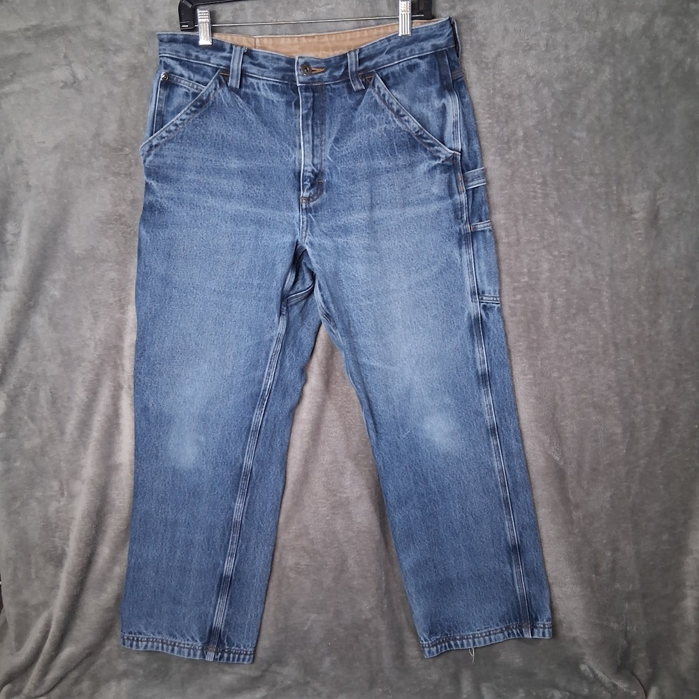 Duluth Trading Ballroom Carpenter Relax Fit Jeans Mens  Size 32x30 Blue Denim